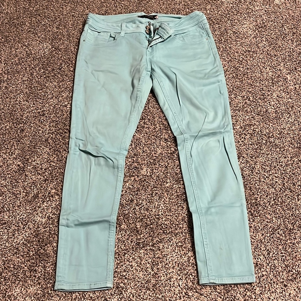 Teal Vigoss Skinny Jeans